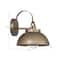 Hello Honey® Easton Tuscan Gold Modern Farmhouse Metal Shade & Exposed Bulb Wall Mounted Outdoor Light